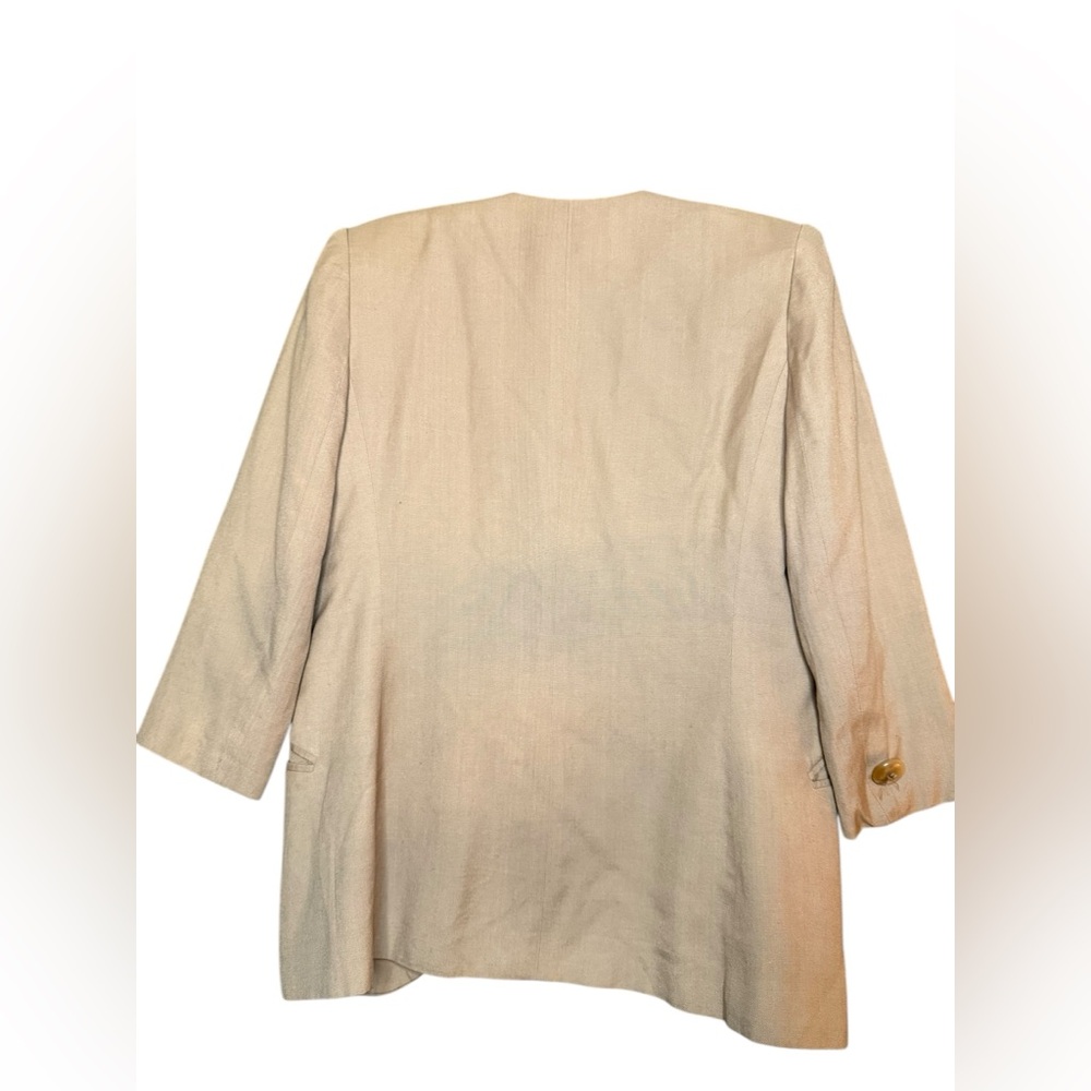 Vintage 1970s / 1980s Christian Dior Tan Pantsuit - Picture 9 of 15